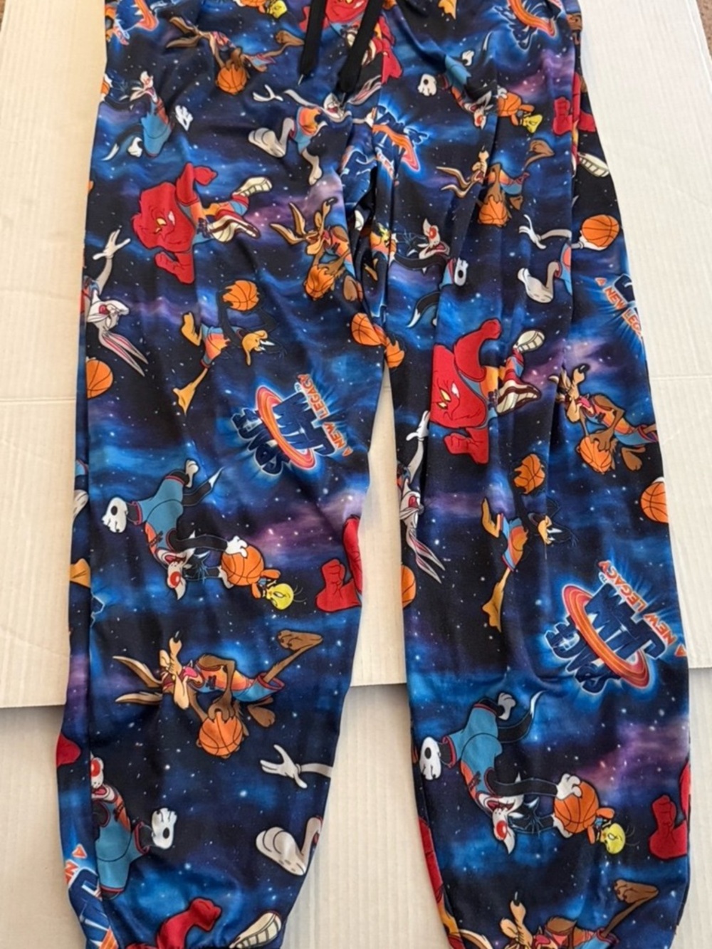 Space Jam Cozy pants- Cartoon Basketball Print
